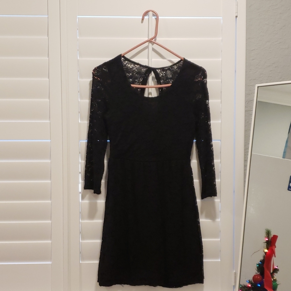 Black short dress